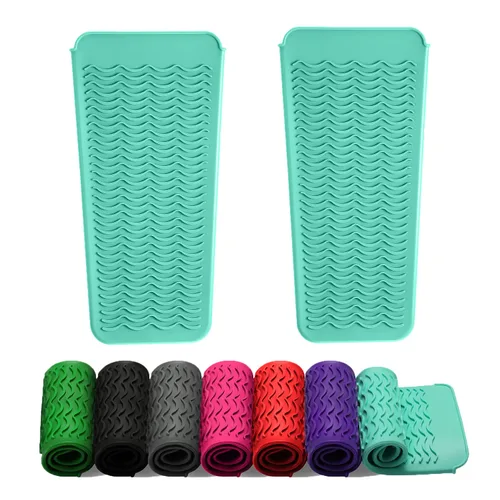 Vista 12 de ZAXOP - Funda de silicona resistente para plancha, rizador, herramientas calientes para el cabello (negro)