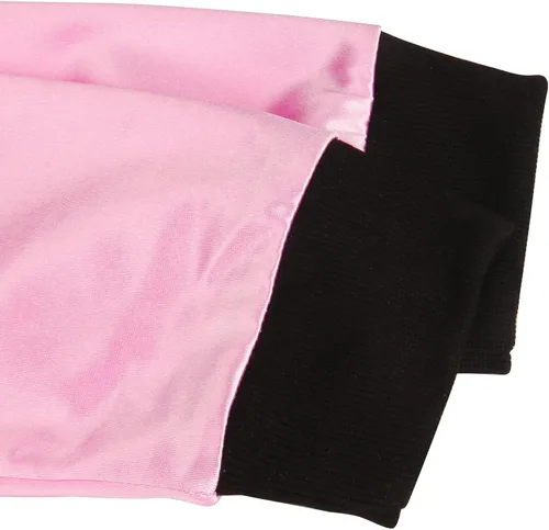 Vista 6 de FLOWDREAM 1950s Child Kids Pink Satin Jacket Little Girls Halloween Costume Cosplay Fancy Dress up Coat with Neck Scarf