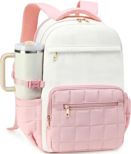 Vista 12 de Mochila para mujer de 15.6 pulgadas, mochila escolar universitaria para niña, Portátil