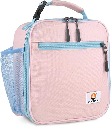 Vista 19 de CaCTOUR Lonchera para Niños, 2 Paquetes Bolsa de Almuerzo Aislada para Niñas y Niños, Bolsa Suave Mini Enfriador Regreso a la Escuela Bolsa