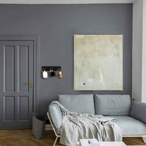 Vista 6 de Picowe Soporte para llaves decorativo de pared, ganchos adhesivos de acero inoxidable, organizador de llaves para pared, gancho para toallas
