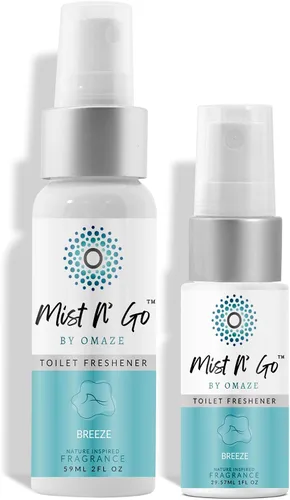 Vista 8 de Mist N' Go by Omaze - Aerosol de Baño de Viaje para Inodoro Eliminador de Olores - Aerosol de Inodoro de Viaje para Ambientador de Aire de Baño