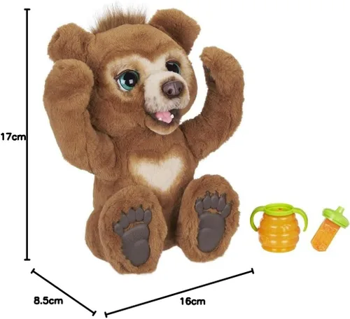 Vista 6 de FurReal Hasbro E4591EP5 Friends Cubby The Curious Bear - Juguete interactivo de peluche, a partir de 4 años, multicolor