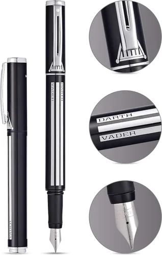 Vista 2 de Sheaffer Pop Star Wars Darth Vader - Pluma estilográfica con borde cromado y punta mediana
