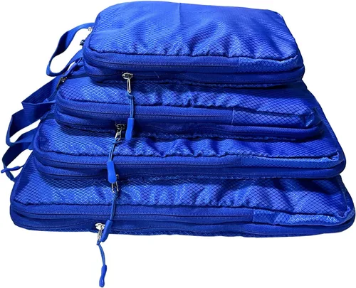 Vista 3 de Cubos de embalaje para maletas, cubos de embalaje de compresión para equipaje de mano, bolsas organizadoras de equipaje, juego de bolsas