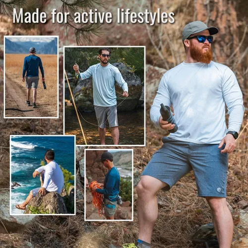 Vista 5 de Vapor Apparel Camiseta de fútbol de Estados Unidos con protección solar UPF 50+ para hombre, para deportes y estilo de vida al aire libre