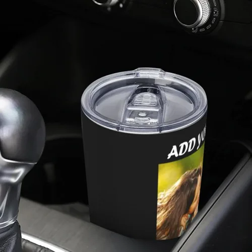 Vista 7 de Vaso de café personalizado con imagen, texto, nombre, logotipo, foto personalizada, vaso de acero inoxidable de 20 onzas con tapa y aislamiento al