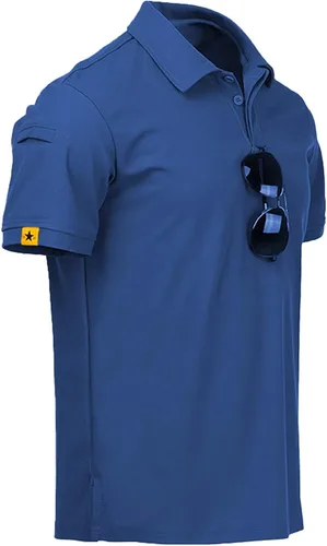 Vista 4 de SWISSWELL 3 Pack Golf Polo Shirt for Men Short Sleeve Moisture Wicking Summer Casual Collared Shirts