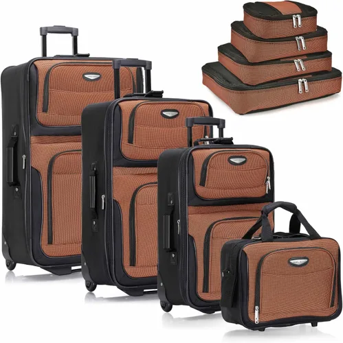 Vista 9 de Travel Select Amsterdam - Equipaje vertical y expansible con ruedas, marino