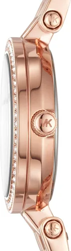 Vista 3 de Michael Kors Darci - Reloj de pulsera de cuarzo de tres agujas con bisel de cristal para mujer