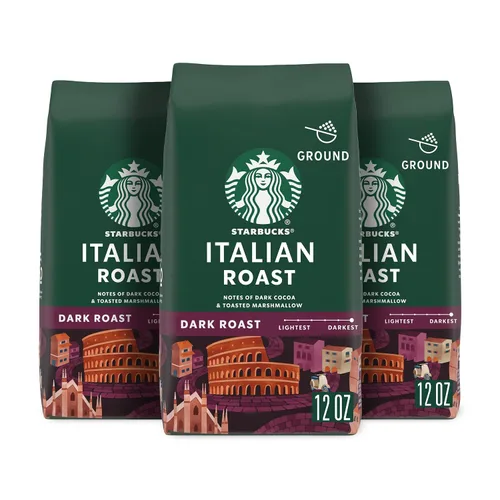 Vista 54 de Starbucks Café de tierra asado oscuro asado francés, bolsa de 28 onzas Café molido 100% arábigo; tostado francés tostado oscuro; 1 bolsa, 28 onzas