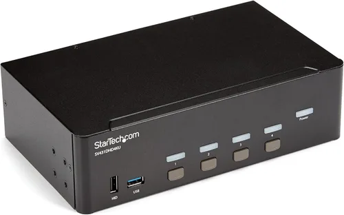 Vista 4 de StarTech.com interruptor de 2 puertos, Negro