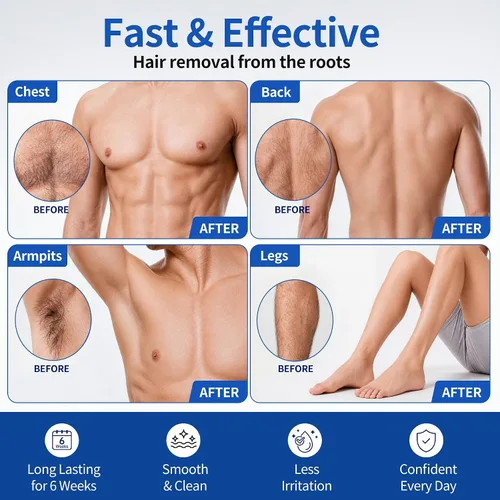 Vista 5 de Beauty7 - Tiras de cera para el cuerpo, listas para usar