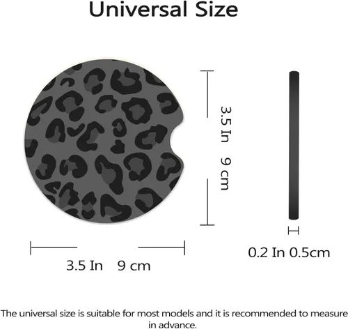 Vista 3 de Posavasos de coche de 3.5 pulgadas para portavasos, paquete de 2 posavasos de goma universales antideslizantes grandes para mujeres, accesorios