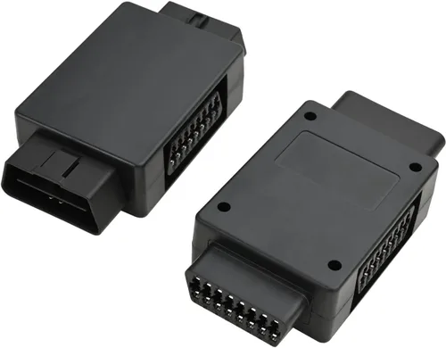 Vista 6 de iKKEGOL Pocket OBD2 Splitter Adapter Full 16 Pin 1 Macho a 3 Hembra OBD Cable Convertidor Conector (negro)