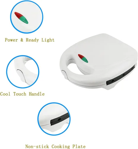 Vista 4 de Máquina para hacer perros de maíz, máquina antiadherente de 750 W para hacer gofres para barbacoas, perfecto para perros calientes en un palo