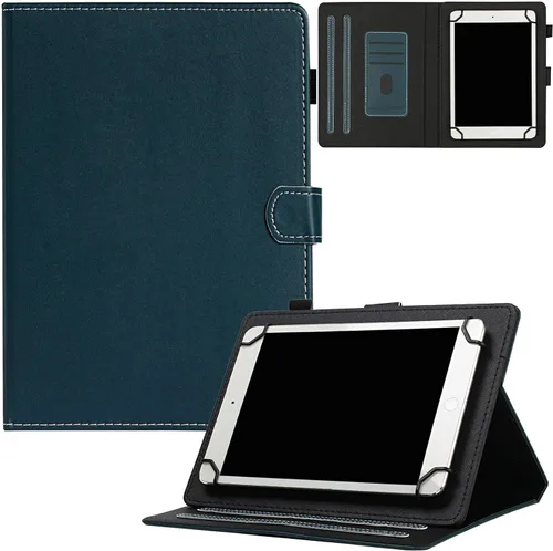 Vista 10 de Funda universal para tablet de 9.0 a 10.5 pulgadas, ranuras para tarjetas con soporte para iPad 9.7/iPad 10.2/iPad 10.5/Galaxy Tab 3 10.1/Tab 4
