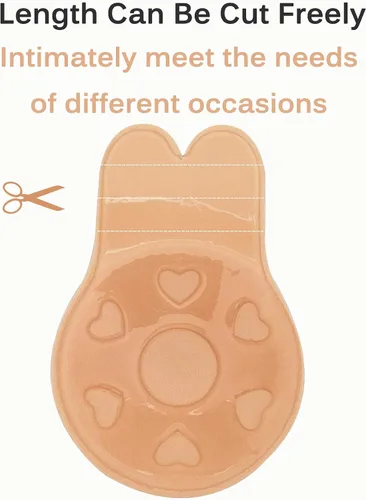 Vista 3 de Sujetadores adhesivos para sujetadores adhesivos Push Up Lift Nipple Covers sin tirantes invisible sin espalda sujetador para mujeres negro, Negro