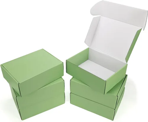 Vista 10 de Cajas de envío pequeñas de 9 x 6 x 2 pulgadas, juego de 6 cajas de Marrón