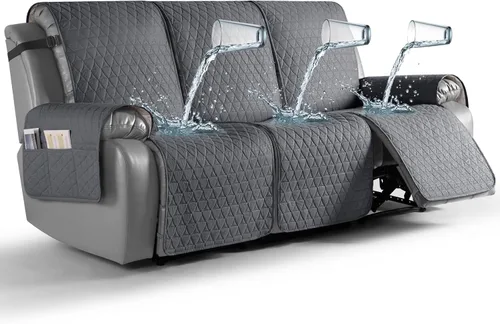 Vista 20 de TAOCOCO Funda reclinable 100% impermeable, antideslizante, lavable, con correas elásticas para las piernas, protector de muebles para perros