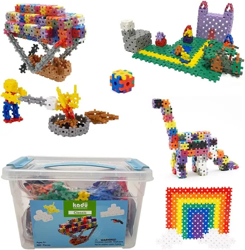 Vista 11 de KADU Classic Conjunto Clásico de 250 Piezas – Juguete de Construcción + Edificación STEM/STEAM, para Juego Abierto + Imaginativo Edades 5+