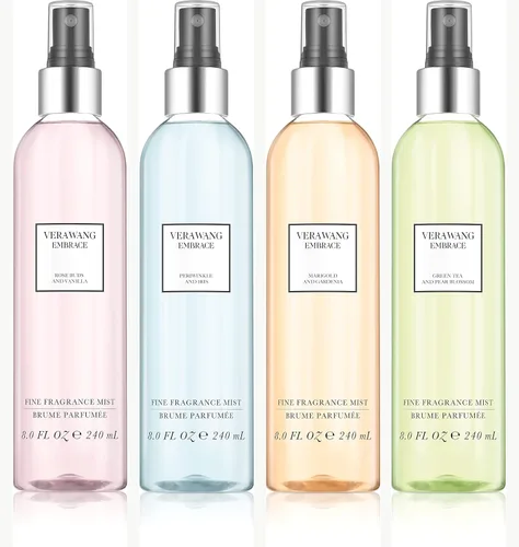 Vista 8 de Vera Wang Embrace Green Tea and Pear Blossom Body Mist 8.1 onzas líquidas (paquete de 1), notas de terrosidad, peonía y sándalo, fragancia