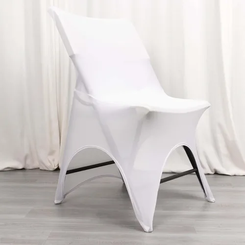 Vista 10 de Efavormart - Funda para silla de banquete de elastano elástica de 3 vías, color negro, con arco abierto, funda ajustable para silla de boda