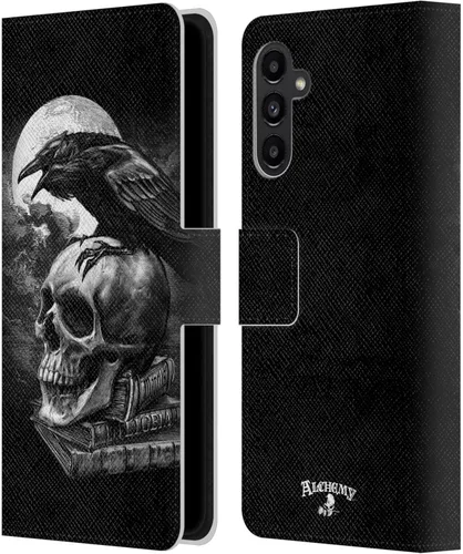 Vista 10 de Head Case Designs Officially Licensed Alchemy Gothic Black Romance Wing Leather Wallet Case Compatible with Samsung Galaxy A13 5G (2021)
