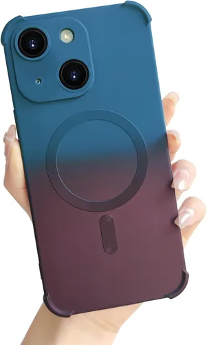 Vista 17 de Funda magnética para iPhone 12 de 6.1 pulgadas con protector de lente de cámara, protección contra caídas [compatible con Magsafe] Funda delgada