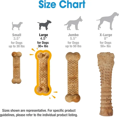 Vista 6 de Nylabone Nubz - Golosinas naturales para perros hechas con pollo real