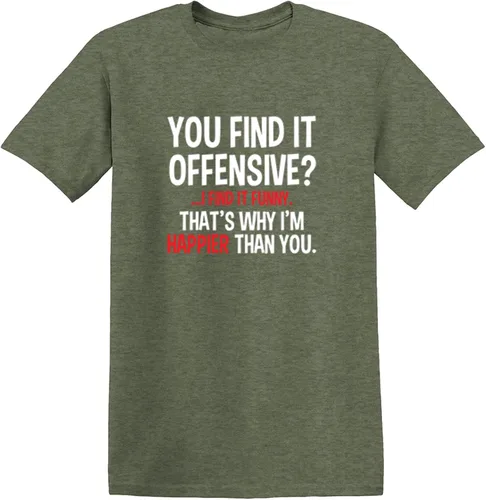 Vista 29 de Feelin Good Tees You Find It Offensive? - Camiseta divertida con texto en inglés "I Find It Funny Sarcastic Witty" Negro