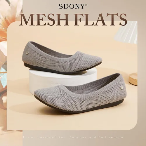 Vista 9 de SDONY Zapatos de ballet para mujer, cómodos zapatos planos casuales para caminar, conducir, elegantes