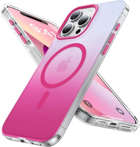 Vista 7 de Funda magnética para iPhone 13 Pro Max [compatible con MagSafe] [probada en caídas de grado militar de 10 pies] Funda delgada translúcida mate
