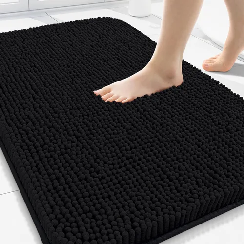 Vista 151 de Arotive Alfombras de baño de felpilla extrasuaves y absorbentes, de 24 x 16 pulgadas, lavables a máquina, parte trasera de goma antideslizante