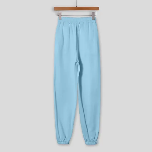 Vista 4 de Conjunto de 2 piezas para mujer, sudadera con capucha lisa, sudadera con capucha y pantalones deportivos
