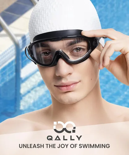 Vista 3 de Gafas de natación para adultos, para hombre y mujer, gafas para hombre: sin fugas, lentes inastillables con protección UV400 antivaho