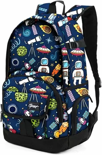 Vista 22 de Mochila escolar estilo Rickyh, mochila de viaje para hombres y mujeres, mochila ligera con compartimento para portátil, Tamaño único