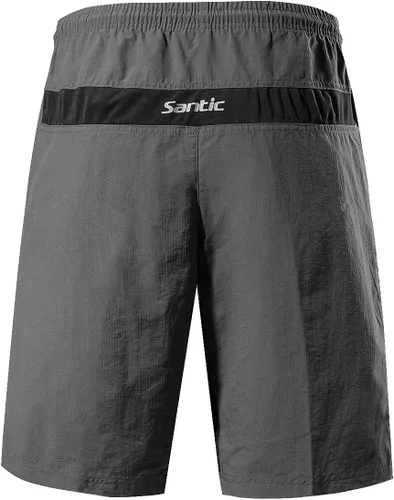 Vista 2 de Santic Coolmax - Pantalones cortos de ciclismo de montaña para hombre coolmax, ligeros