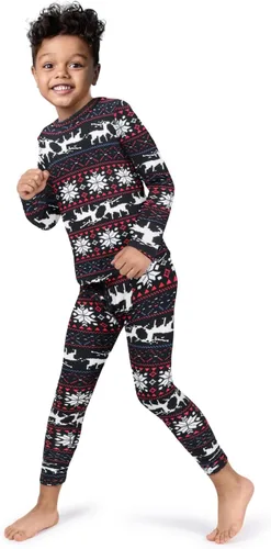 Vista 114 de Rocky Ropa interior térmica para niños, ropa interior larga para niños, capa base para clima frío/esquí