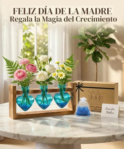 Vista 8 de Nacome Estaciones de propagación de terrarios de plantas: regalos del día de la madre para mamá, amantes de las plantas, mujeres, esposa, hija