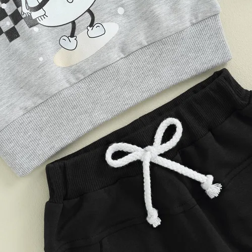 Vista 33 de Ropa de Halloween para bebé, sudadera de manga larga con diseño de calabaza, conjunto de pantalones de fiesta de Halloween para otoño e invierno