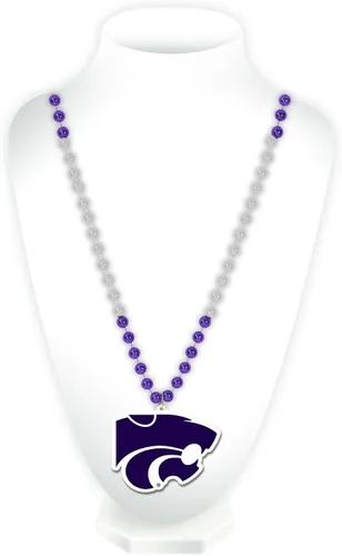 Vista 51 de Rico Industries NCAA Fan Shop - Cuentas estilo Mardi Gras con logotipo del equipo 3-Color del