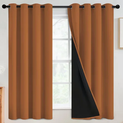Vista 166 de SimpleHome - Cortinas opacas 100% para recámara, cortinas de ventana con ojales beige, con aislamiento térmico, cortinas de oscurecimiento