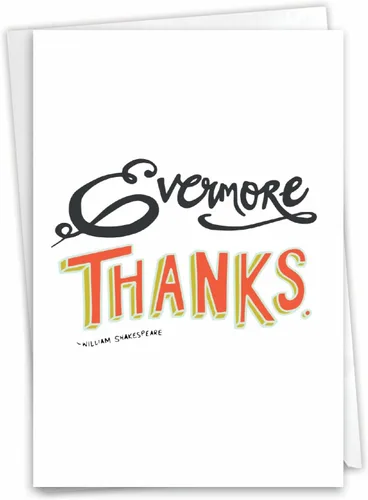 Vista 10 de The Best Card Company Boss Thank You - Tarjeta de felicitación con sobre de 5 x 7 pulgadas, 1 tarjeta, (no 3D o elevado) mensajes inflados