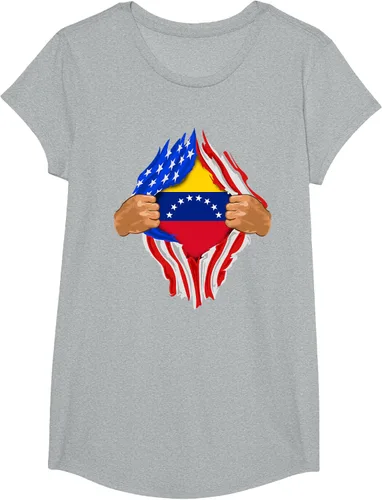 Vista 42 de Camiseta Venezuelan Blood Inside Me Regalo de la bandera de Venezuela, Blanco