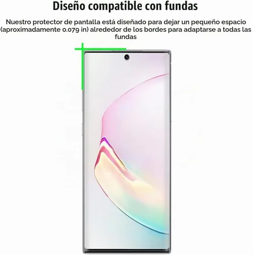 Vista 6 de Paquete de 2 protectores de pantalla para Samsung Galaxy Note 10 5G