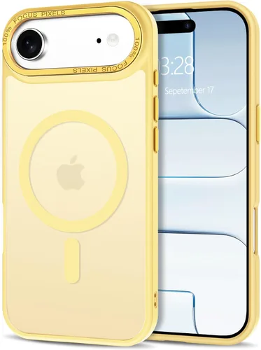 Vista 301 de Anuck - Funda magnética para iPhone 11 compatible con MagSafe, carcasa trasera mate translúcida dura, borde de TPU, delgada, resistente a impactos