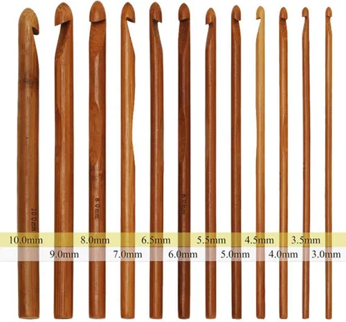 Vista 2 de Juego de agujas ergonómicas de ganchillo con estuche para manos artríticas