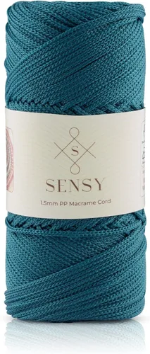 Vista 59 de Sensy Premium Cuerda de Poliéster 1.5mm (0.059 pulgadas) 164 Yardas Cuerda de Polipropileno 100% Cuerda de Macramé 1.5mm Cuerda para Bolsa