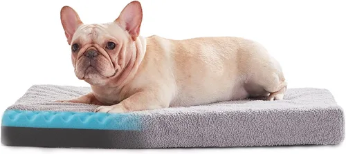 Vista 22 de WATANIYA PET Cama de Espuma Viscoelástica para Perros Medianos, Camas Refrescantes para Perros Medianos, Cama Ortopédica Lavable para Mascotas